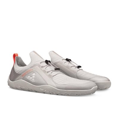 Chaussure Running Road Vivobarefoot Primus Trail Knit Firm Ground Femme - Grise UZV719584